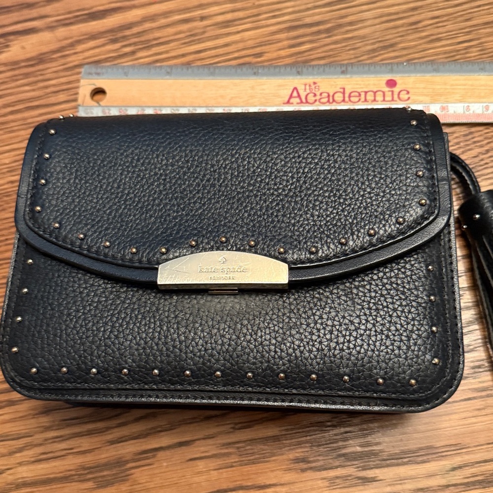 Kate Spade Black Pebbled Leather Shoulder Bag